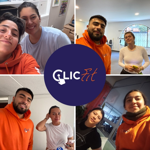 Cliente tomando un entrenamiento personalizado desde casa en Colombia con Clicfit